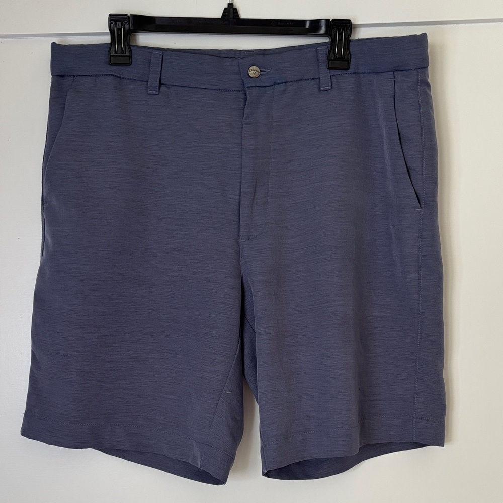 Callaway Men's Slate Blue Flat Front Shorts